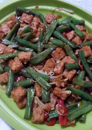 Foto resep Tumis Kacang Panjang Tempe