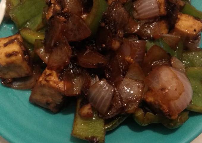 Recipe of Favorite Tangy spicy chilli paneer