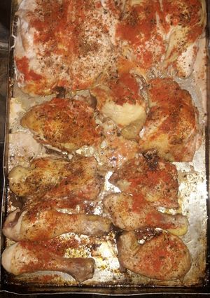 Una foto de Pollo picante al horno