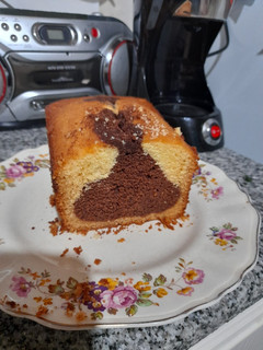 Una foto de Budín marmolado