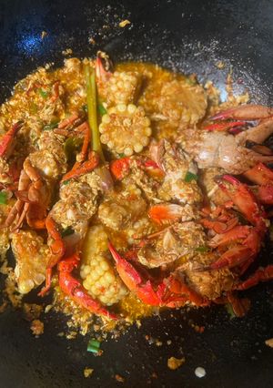 Foto resep Kepiting & Jagung Saus Padang Pedas
