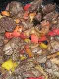 Chicken Liver with Bell Peppers