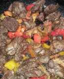 Chicken Liver with Bell Peppers