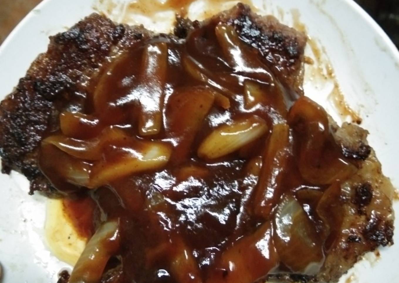 Beef steak saus barbeque