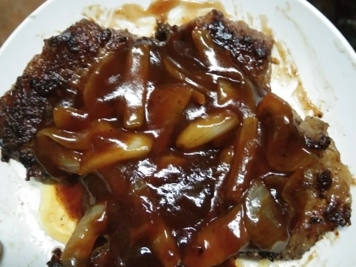 Langkah Gampang Membikin Resep Beef steak saus barbeque yang Lezat Anti Ribet, Bikin Ngiler