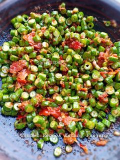 Foto resep Sambel Pencok Kacang Panjang