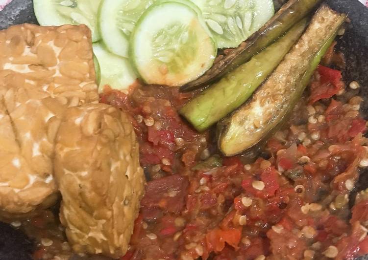 Lalapan Tempe Terong