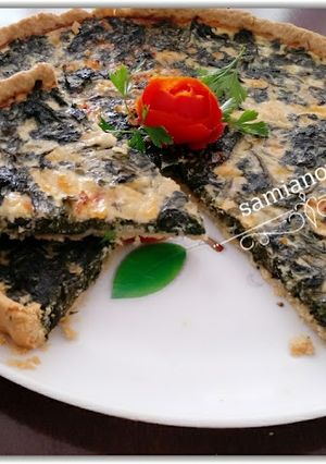 Une photo de 🍽Quiche aux épinards🍽