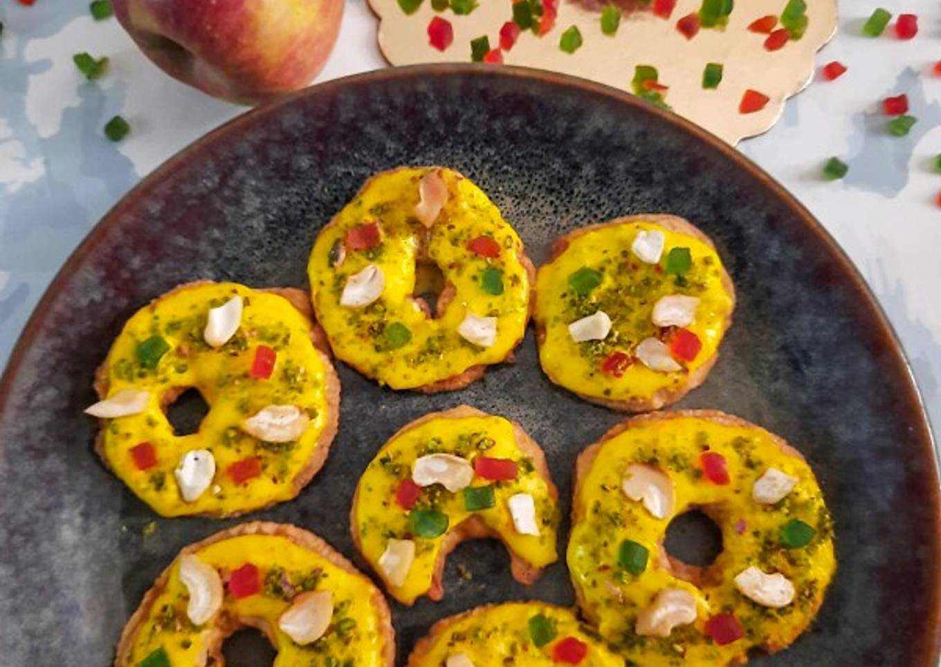 Apple donuts or malpuas