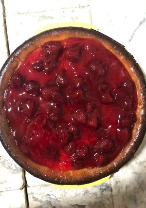 A picture of Strawberry Cheesecake.