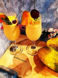 عکسی از دستور اسموتی انبه خوشمزه