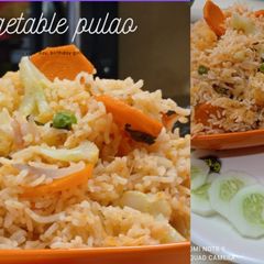 A picture of Vegetable pulao.
