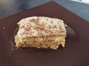 A picture of vegan tiramisu