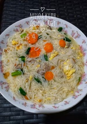 Foto resep 90. MISOA KUAH DAGING SAPI