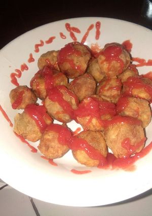 Foto resep Bakso goreng tanpa daging, kenyal