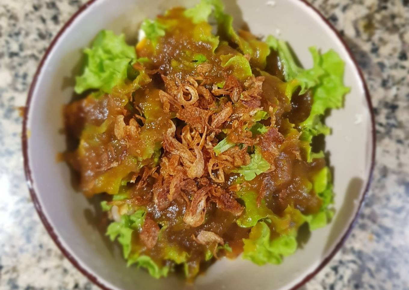 Tahu Goreng Kuah Nenas