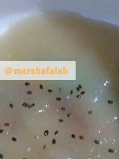 Foto resep Pure Buah Pear Hijau & Chia Seed (Mpasi 6 bulan)
