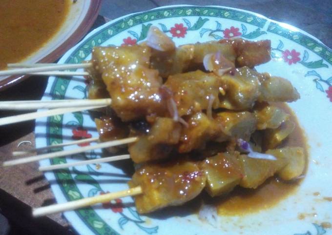 Sate tahu tanpa bakar