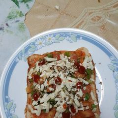 A picture of Bread pizza.