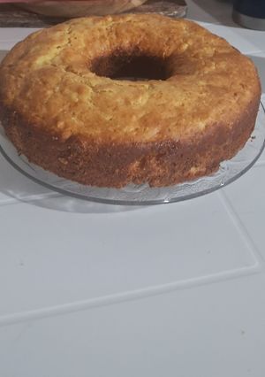 Una foto de Budín de dulce de batata y ricota,miel