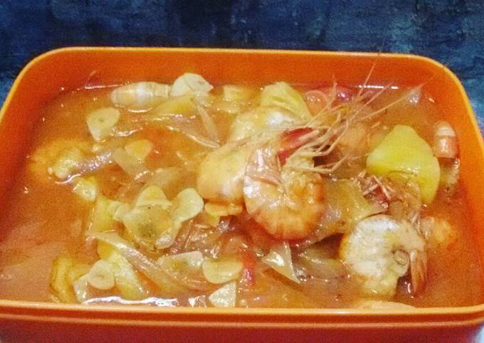 Udang pedas asam manis