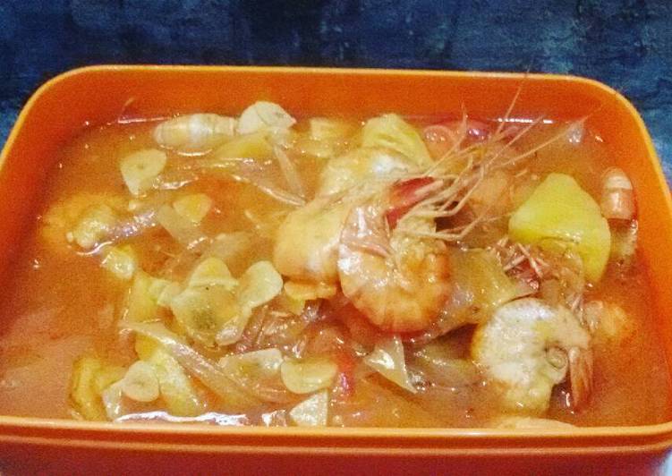 Resep Udang pedas asam manis yang nikmat