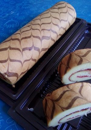Foto resep 21. Bolu gulung batik