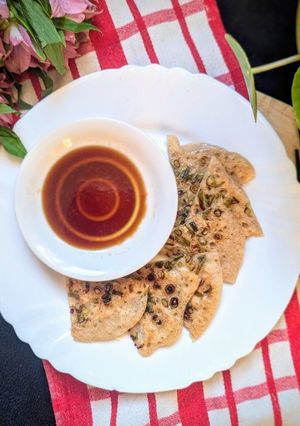 蔥香鬆餅 - 天然酵種棄種應用 的食譜成品照片