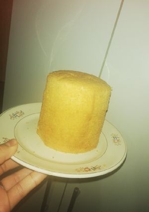 Una foto de Bizcochuelo en lata de durazno