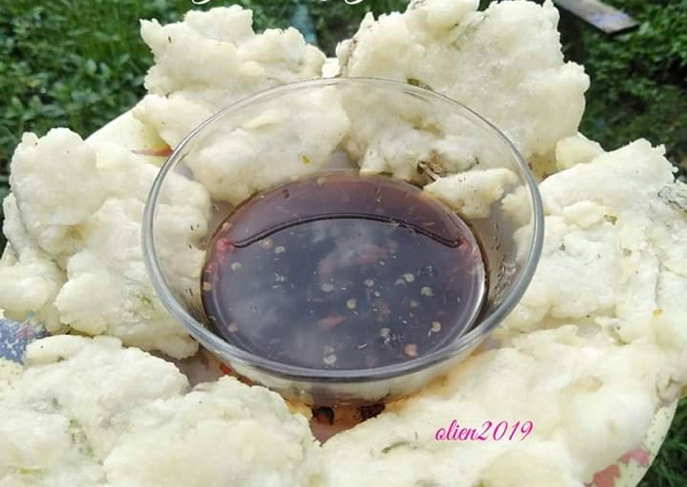 Ant grotelių keptas traškus Rujak prieskonis