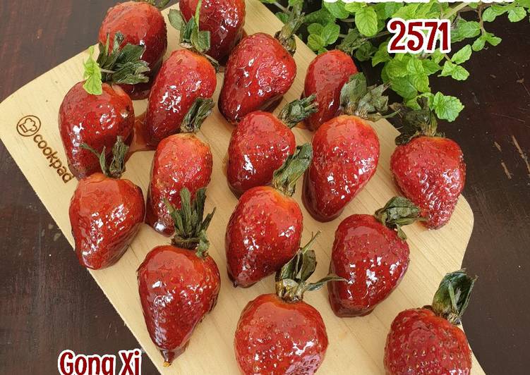 Resep Permen Buah Strawberry Fruit Candy Yang Nikmat