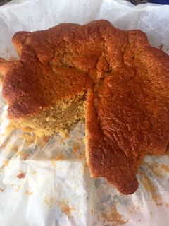 Una foto de Bizcocho de harina de avena y manzana