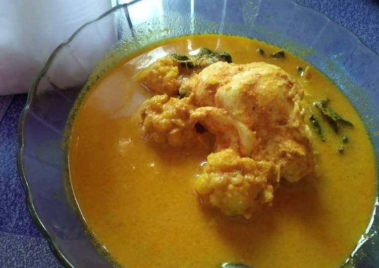 Resep Bunga Kol Gulai Kuning, Anti Gagal