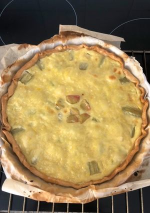 Una foto de Tarta de Ruibarbo
