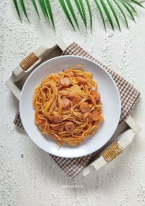 Foto resep Spaghetti Sosis