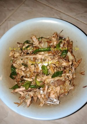 Foto resep Suwir tongkol pindang cabai ijo