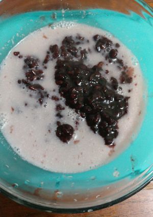 Foto resep Bubur ketan black n white