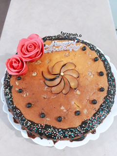 عکسی از دستور کیک گردویی