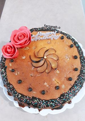 عکسی از دستور کیک گردویی