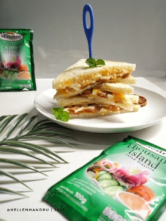 Langkah Gampang Menyiapkan Resep Sandwich roti tawar mayo yang Menggugah Selera Anti Ribet, Lezat Sekali