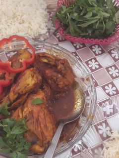 عکسی از دستور مرغ ربی👌😋