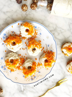 Una foto de Donuts Carrot Cake sin gluten ni azúcar, y veganos como los de la abuela