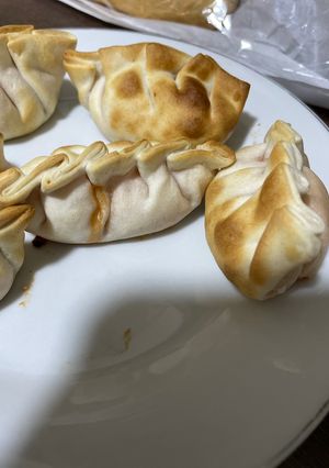 Una foto de Empanadillas estilo chino en freidora de aire