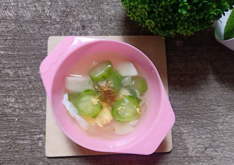 Sayur oyong telur & baso ikan