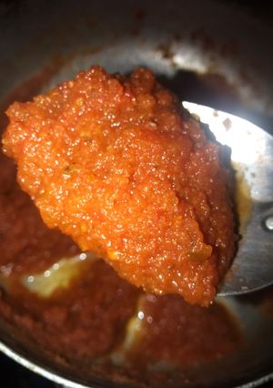 Una foto de Salsa casera para pizza (rápida)