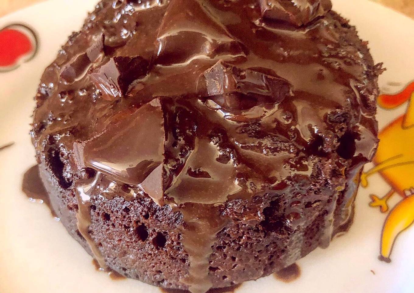 Brownie fit sin gluten al microondas