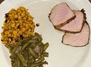 A picture of marinated roast pork