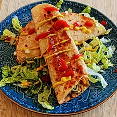 A picture of Tofu and Vegetables Wraps.