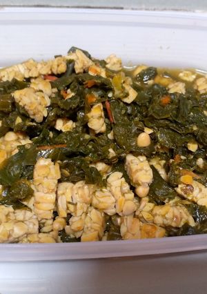 Foto resep Sayur Genjer di mix sama tempe. Cara genjer biar tidak terasa pahit,dengan bumbu seadanyaa 😊
