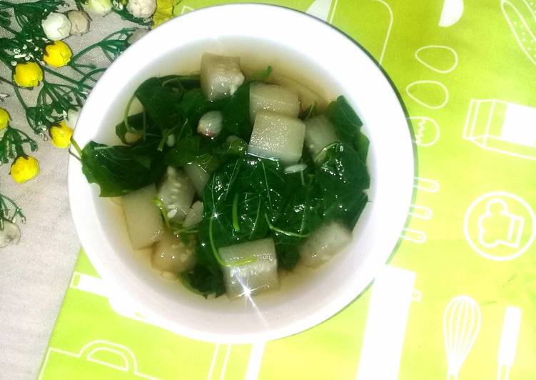 Resep Sayur Bening labu Putih Bayam, Bikin Ngiler